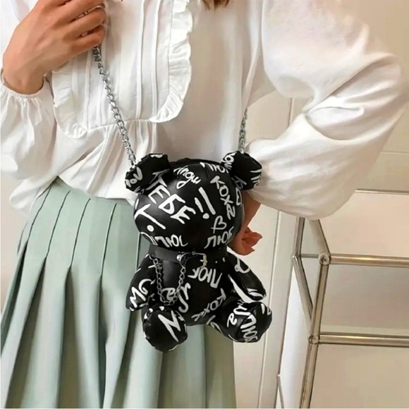 Handbags - Metal Teddy Bear Purse